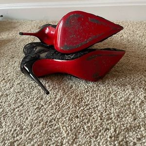 The sought after Louboutin lace bootie.